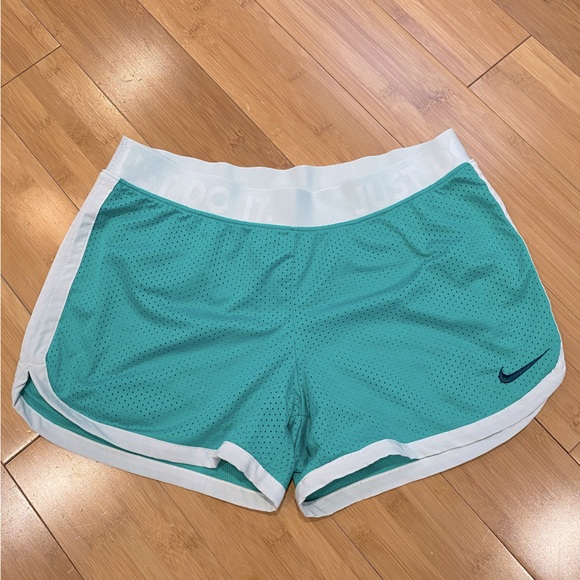 Nike Teal and Blue Running Shorts (S) - Picture 1 of 2